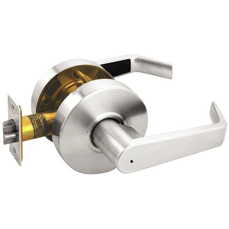 ARROW Grade 2 Privacy Cylindrical Lock, Sierra Lever, Non-Keyed, Bright Chrome Finish, Non-handed RL02-SR-26